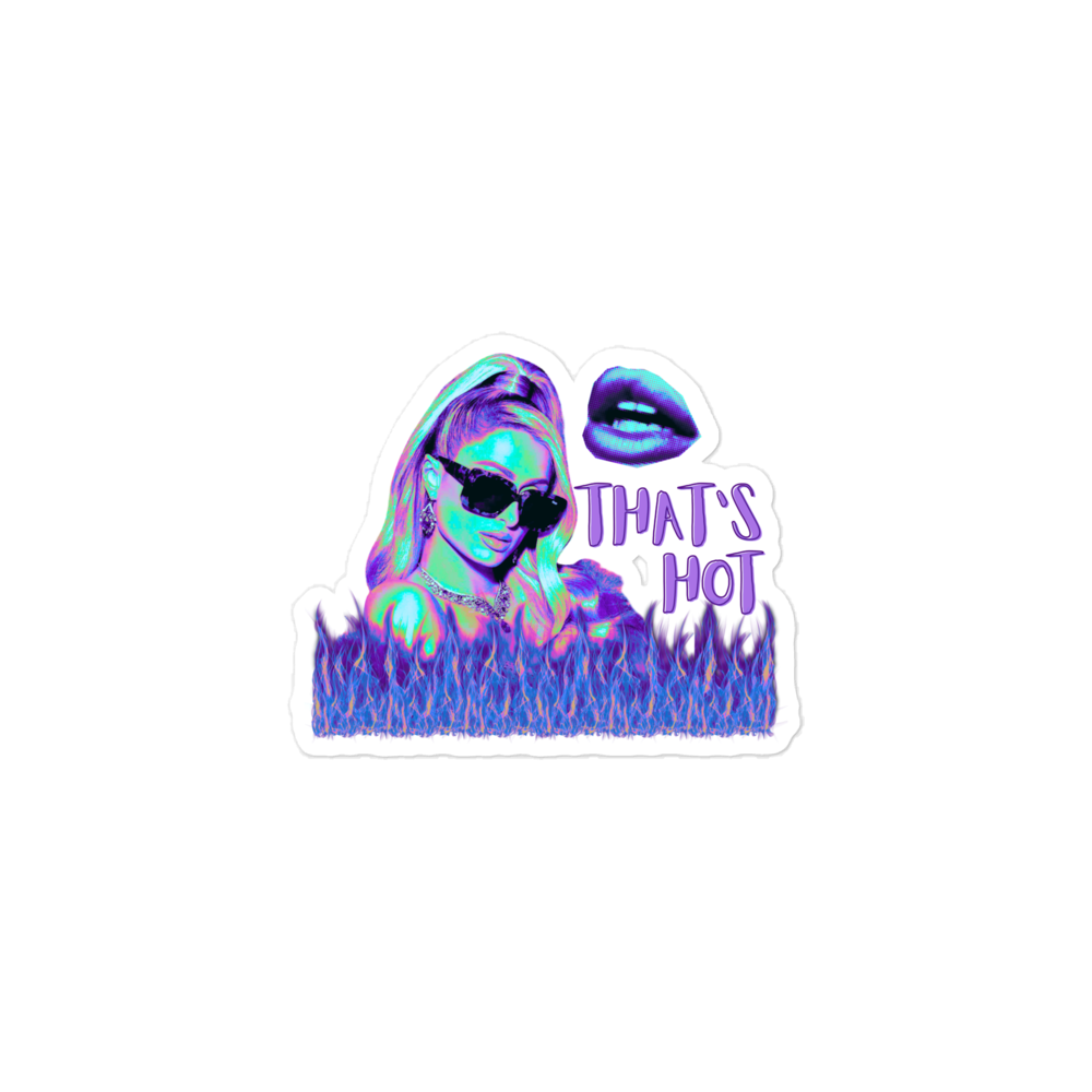 "That's Hot" Sticker - Cool Neon Iconic Edition
