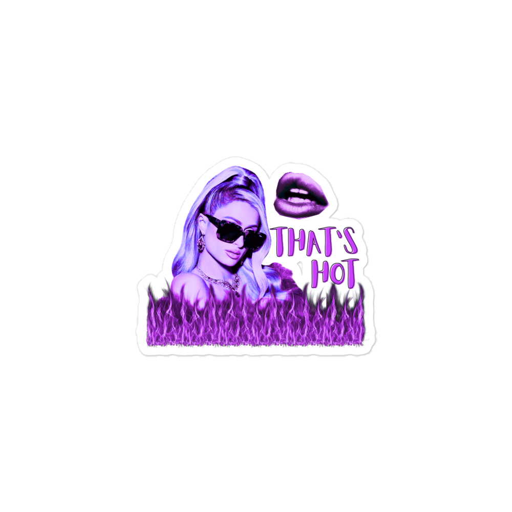 "That's Hot" Sticker - Purple Neon Iconic Edition