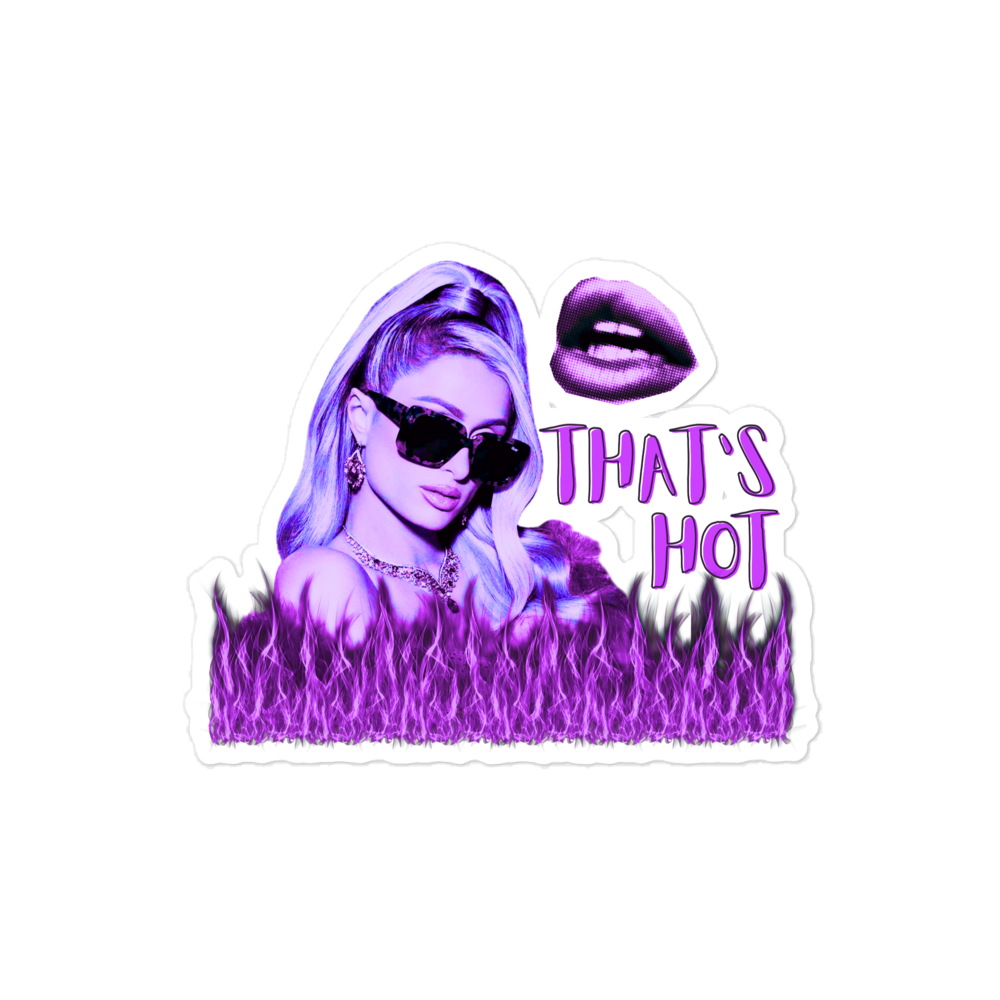 "That's Hot" Sticker - Purple Neon Iconic Edition