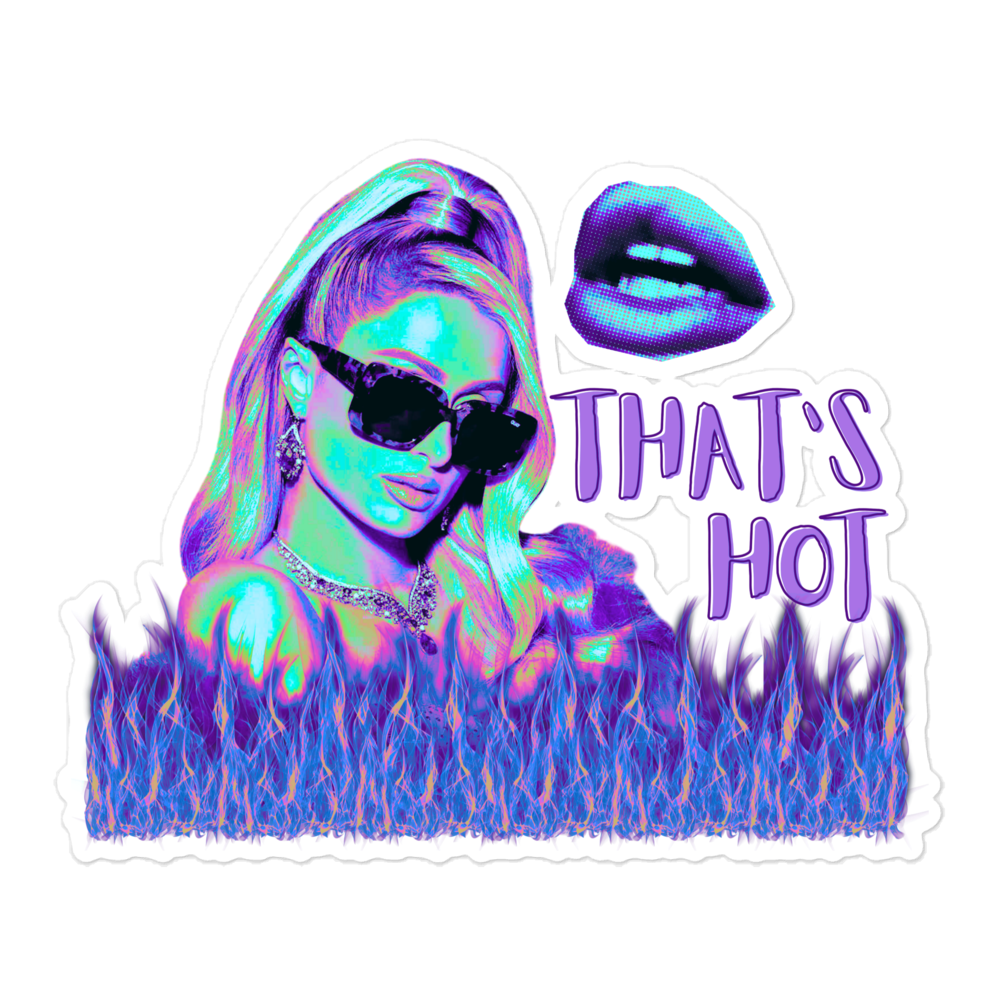 "That's Hot" Sticker - Cool Neon Iconic Edition