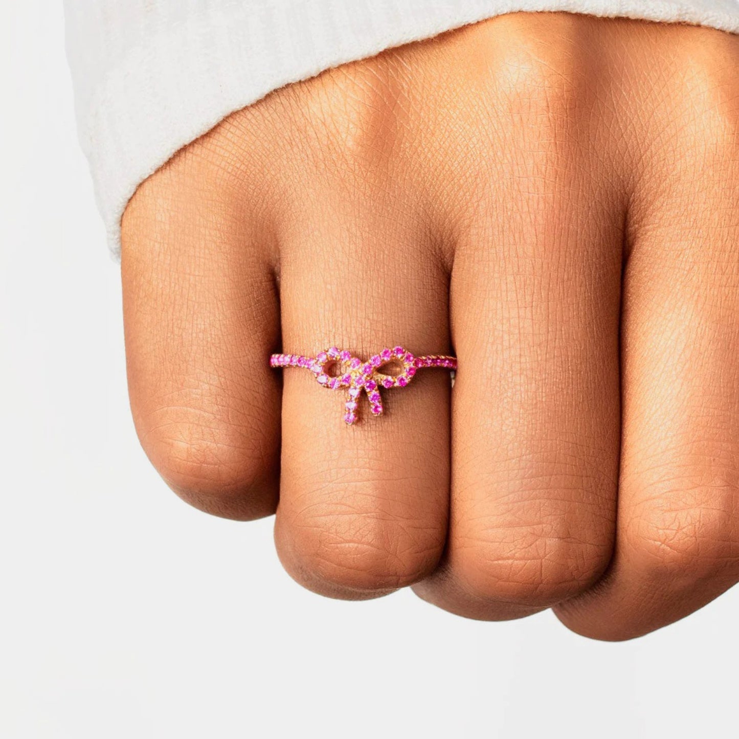 Pink Bow Ring