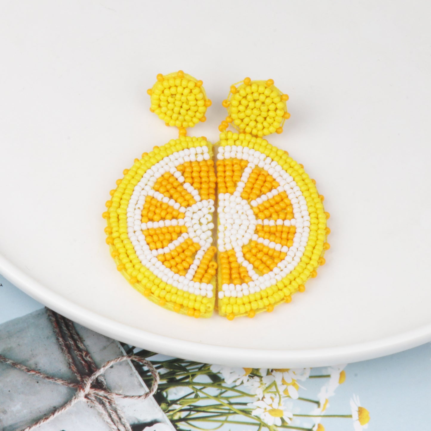 Orange Slice Earrings