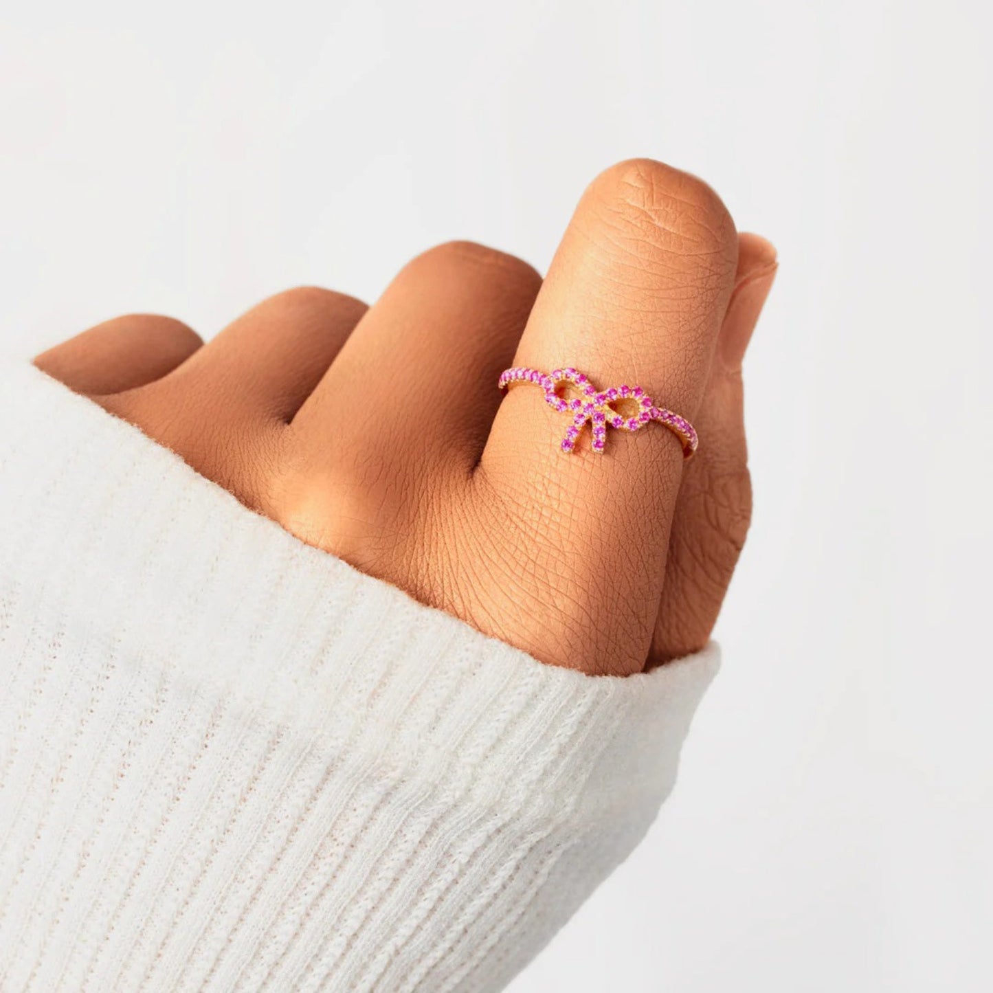 Pink Bow Ring