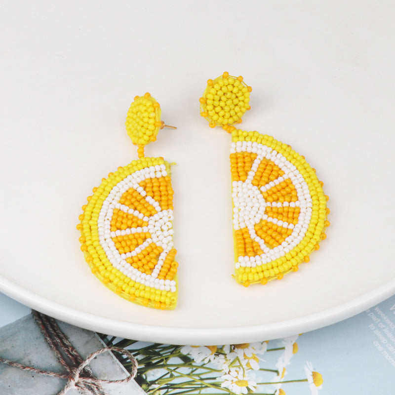 Orange Slice Earrings