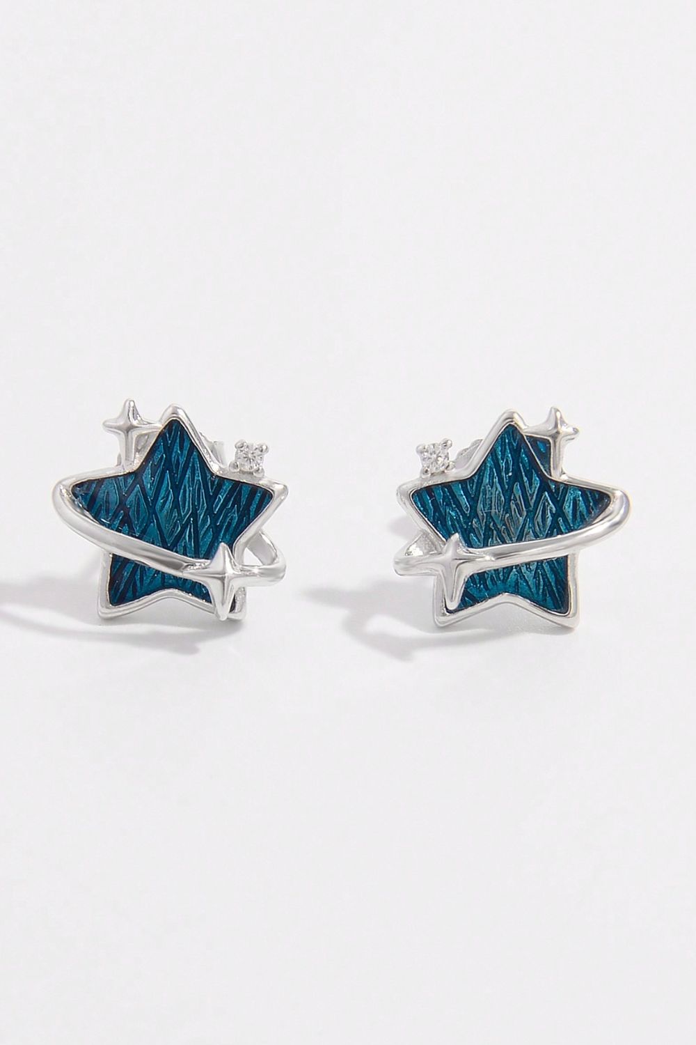 Blue Star Earrings