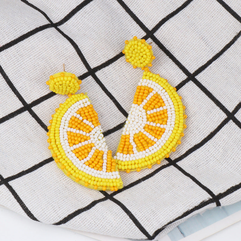 Orange Slice Earrings