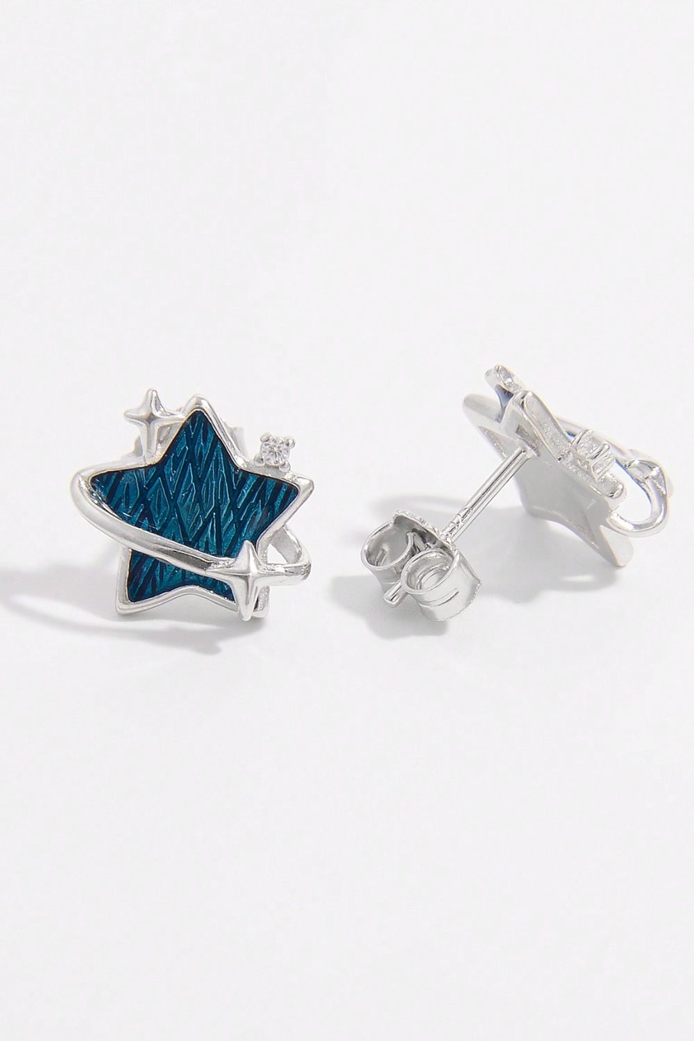 Blue Star Earrings