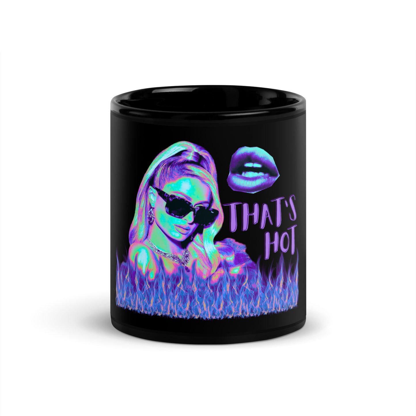 "That's Hot" Black Mug - Iconic Edition