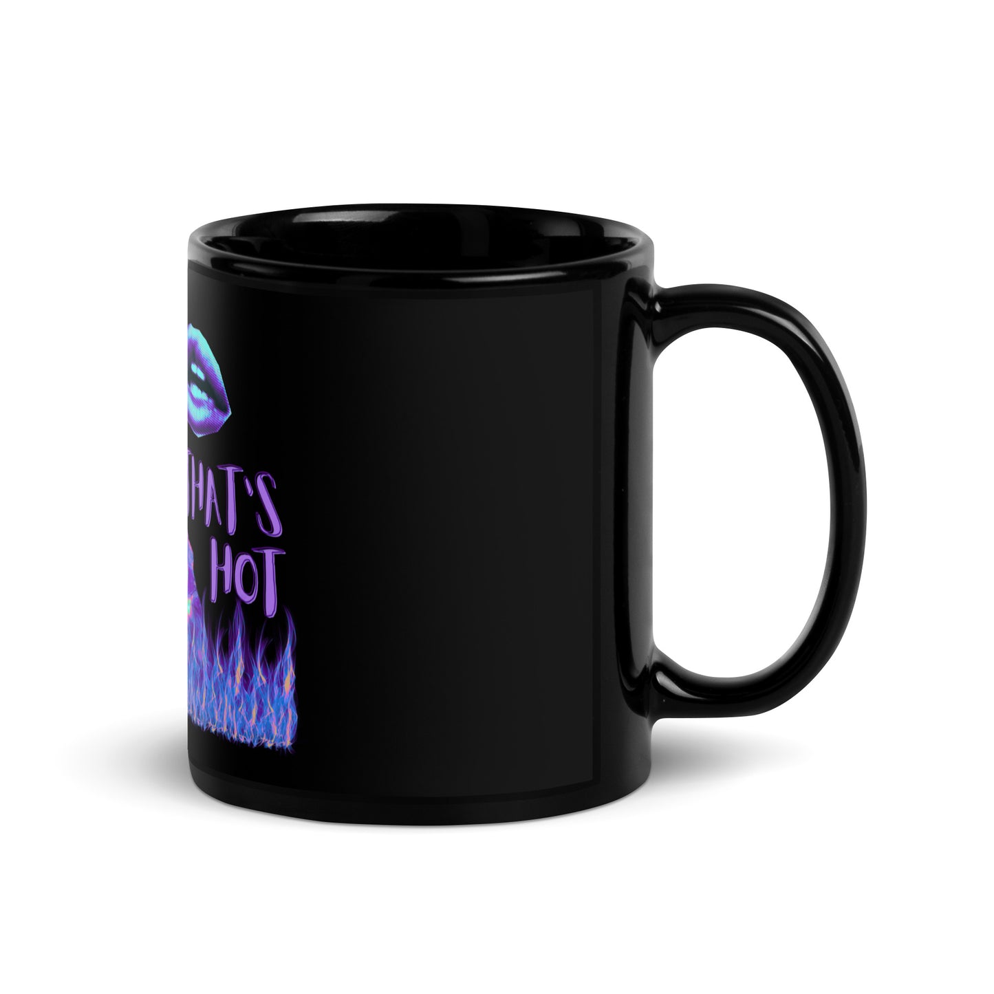 "That's Hot" Black Mug - Iconic Edition