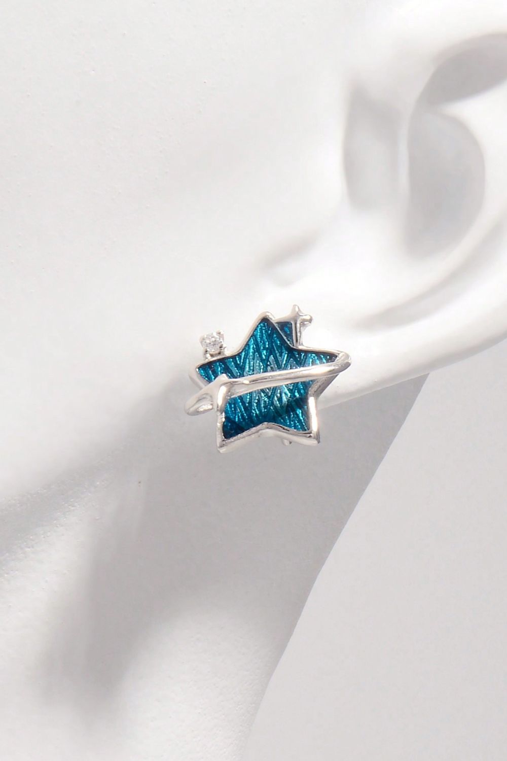 Blue Star Earrings