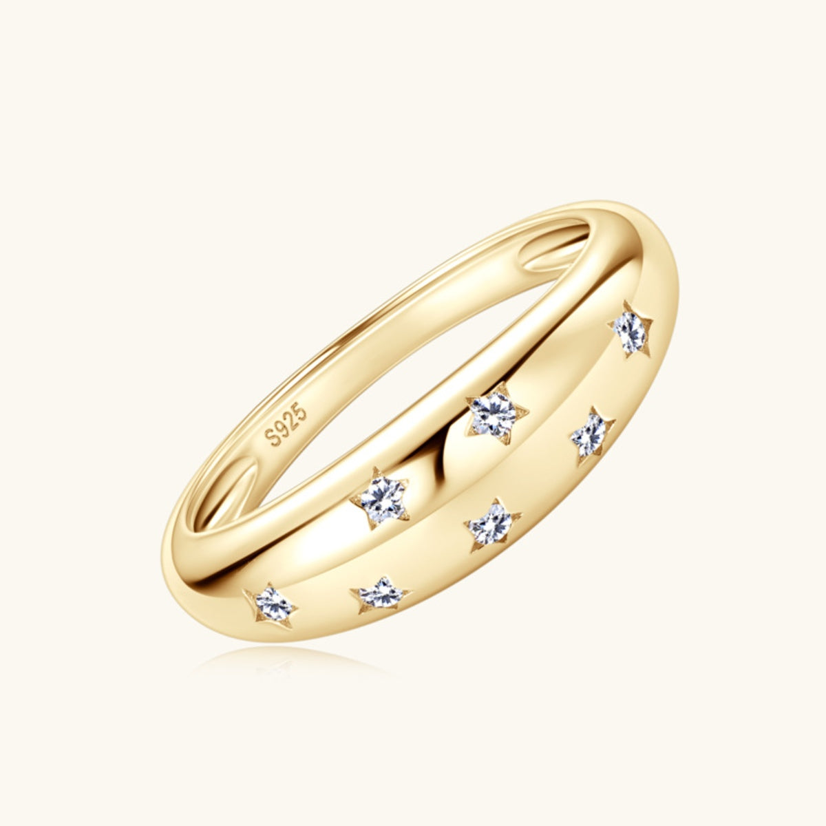 Moissanite Star Ring