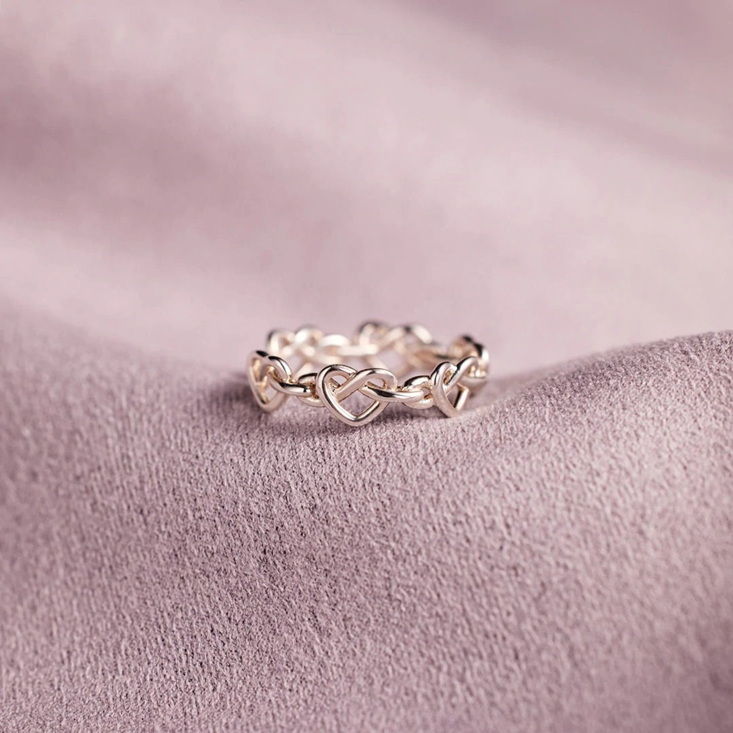 Knotted Hearts Ring