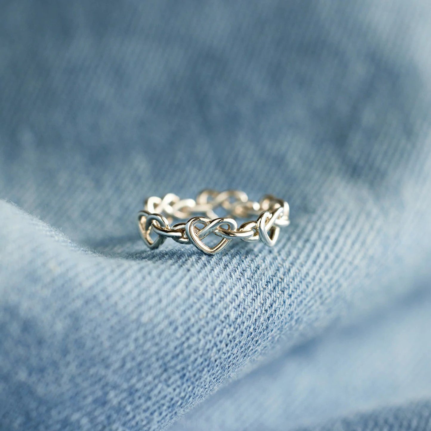 Knotted Hearts Ring