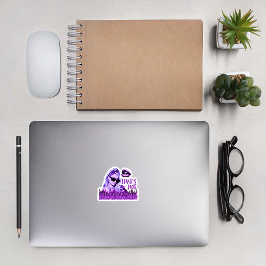 "That's Hot" Sticker - Purple Neon Iconic Edition