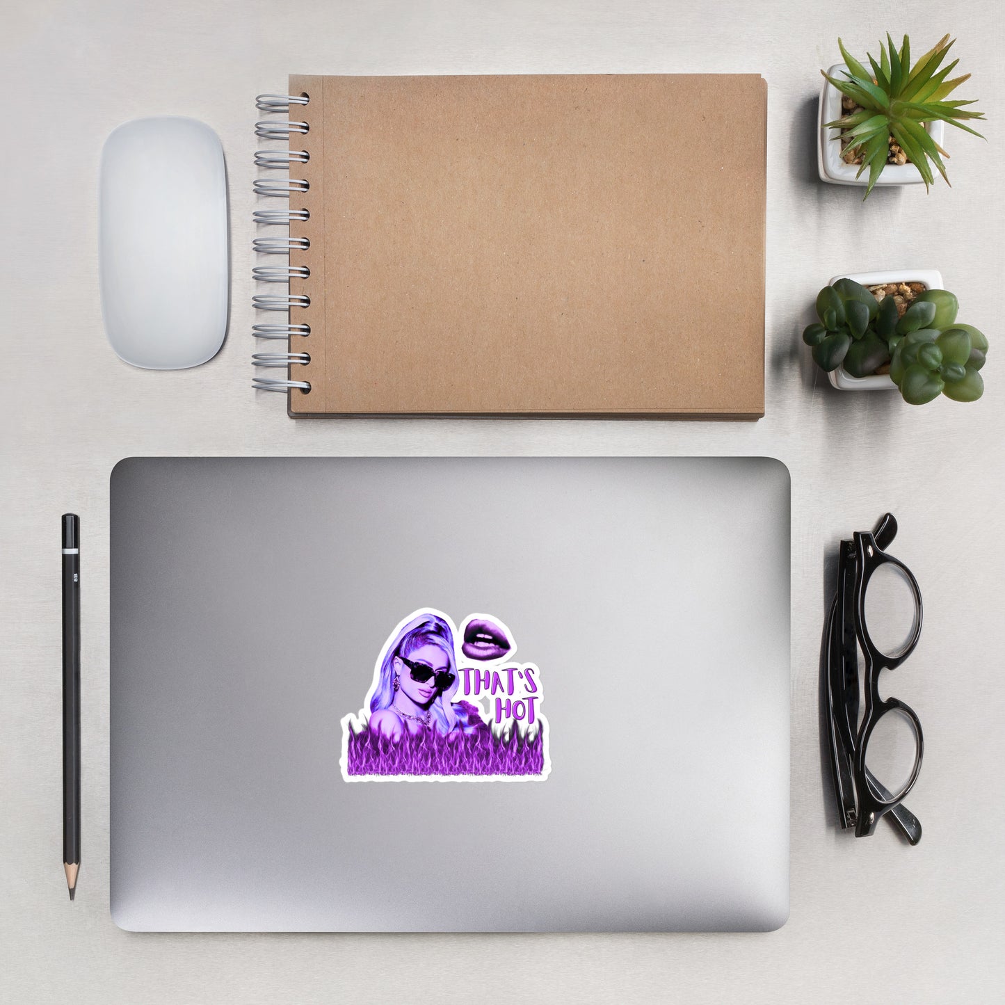 "That's Hot" Sticker - Purple Neon Iconic Edition