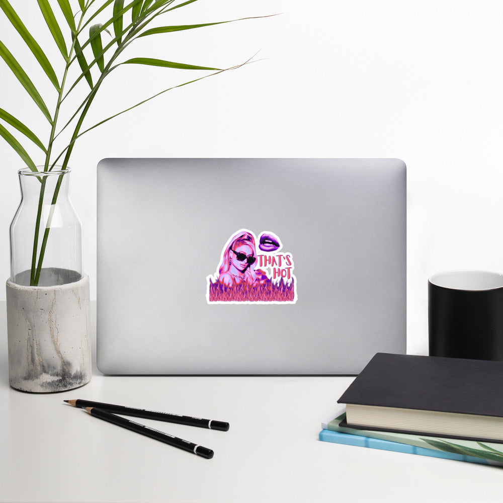 "That's Hot" Sticker - Pink Neon Iconic Edition