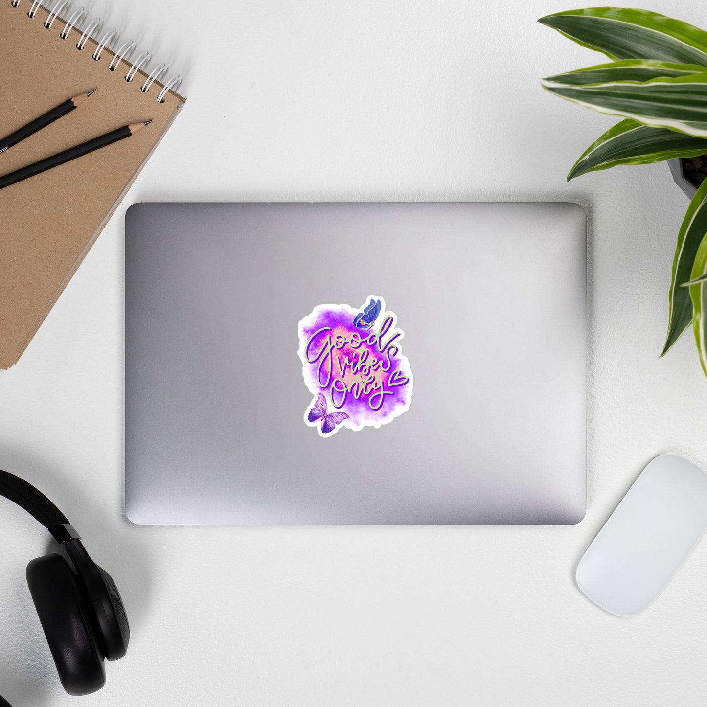 Good Vibes Only Sticker - Purple