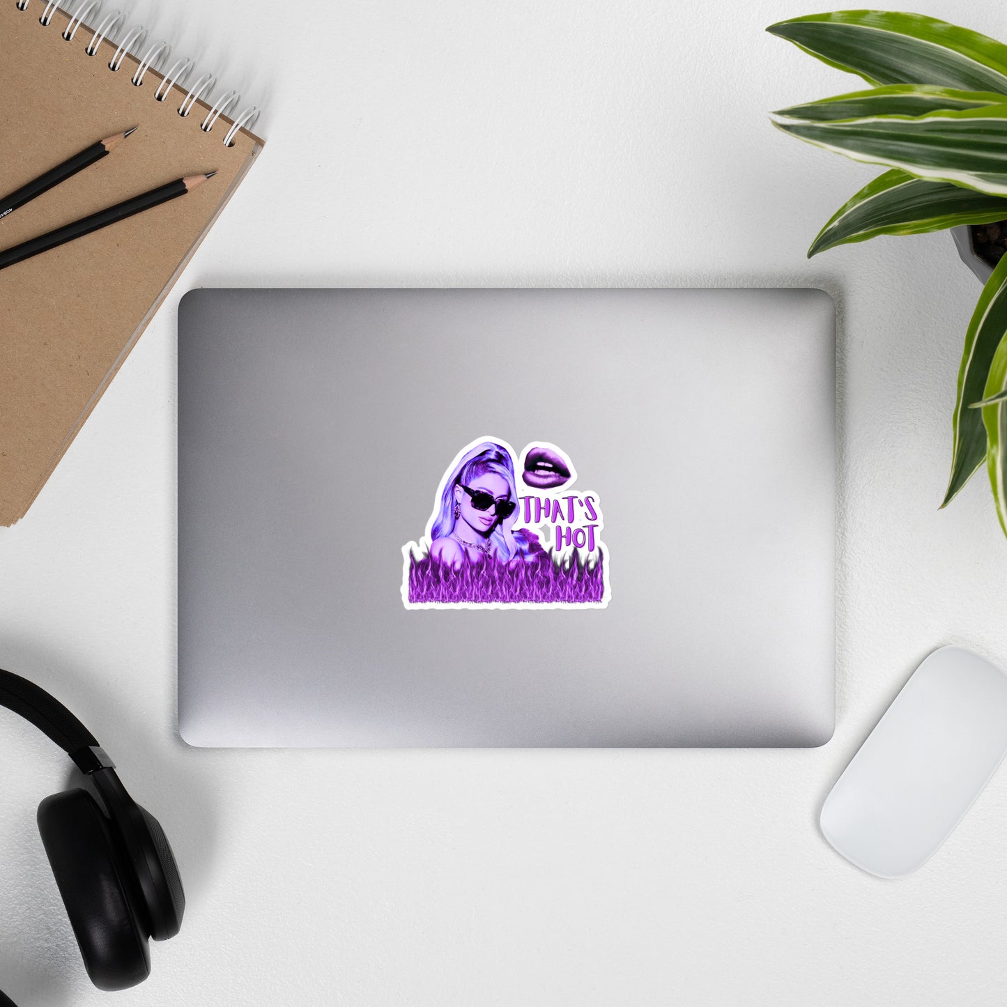 "That's Hot" Sticker - Purple Neon Iconic Edition