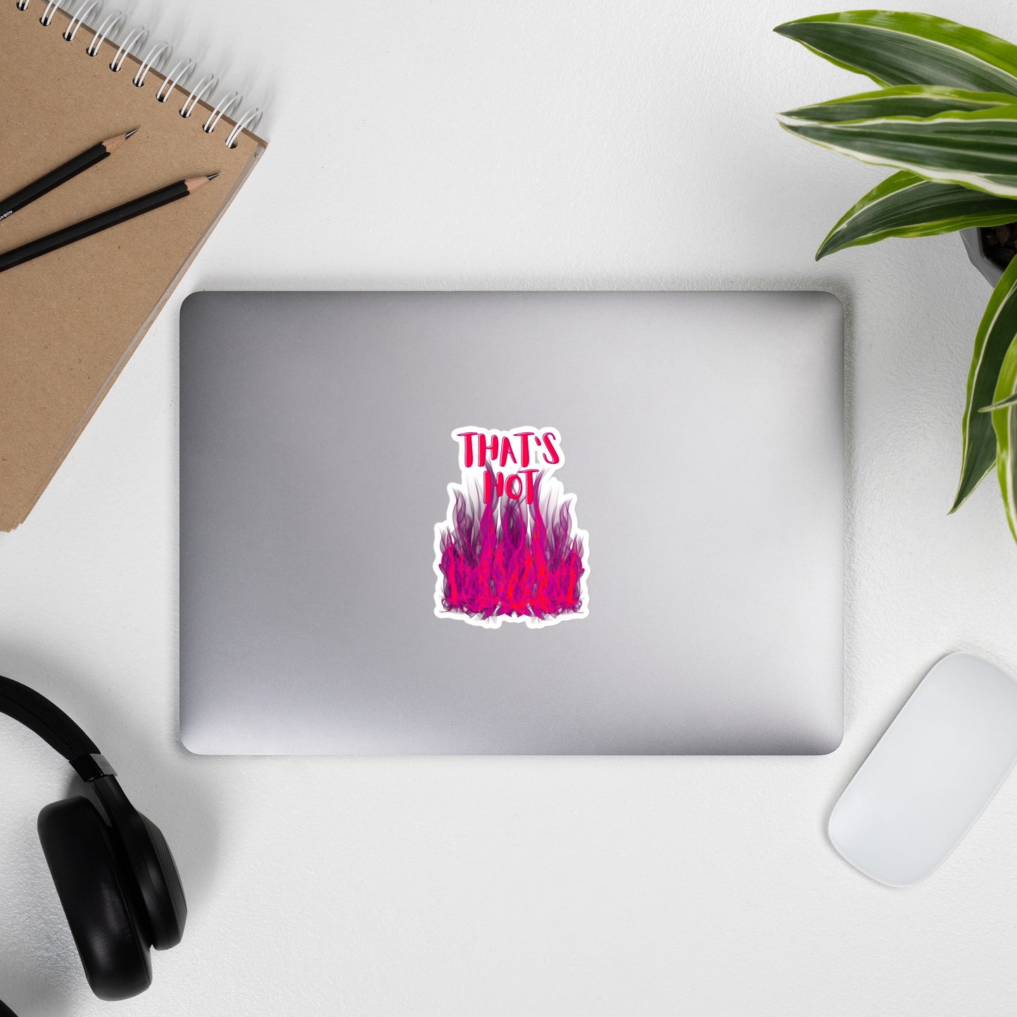 "That's Hot" Sticker - Pink Flames