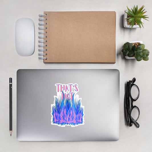 "That's Hot" Sticker - Blue Flames