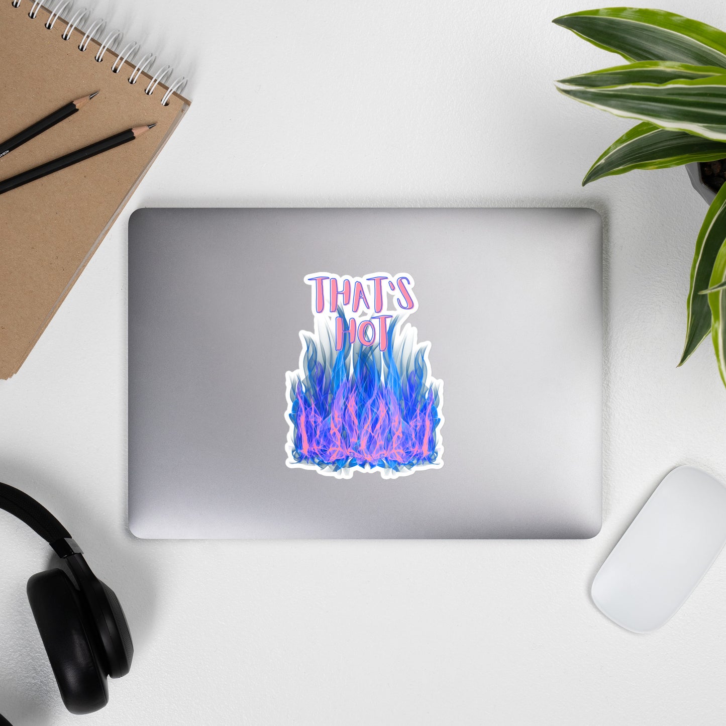 "That's Hot" Sticker - Blue Flames