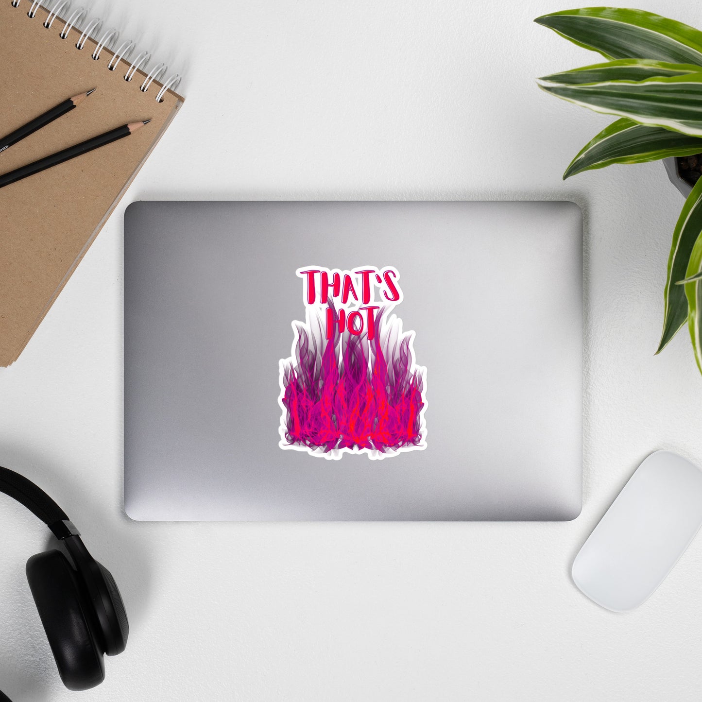 "That's Hot" Sticker - Pink Flames